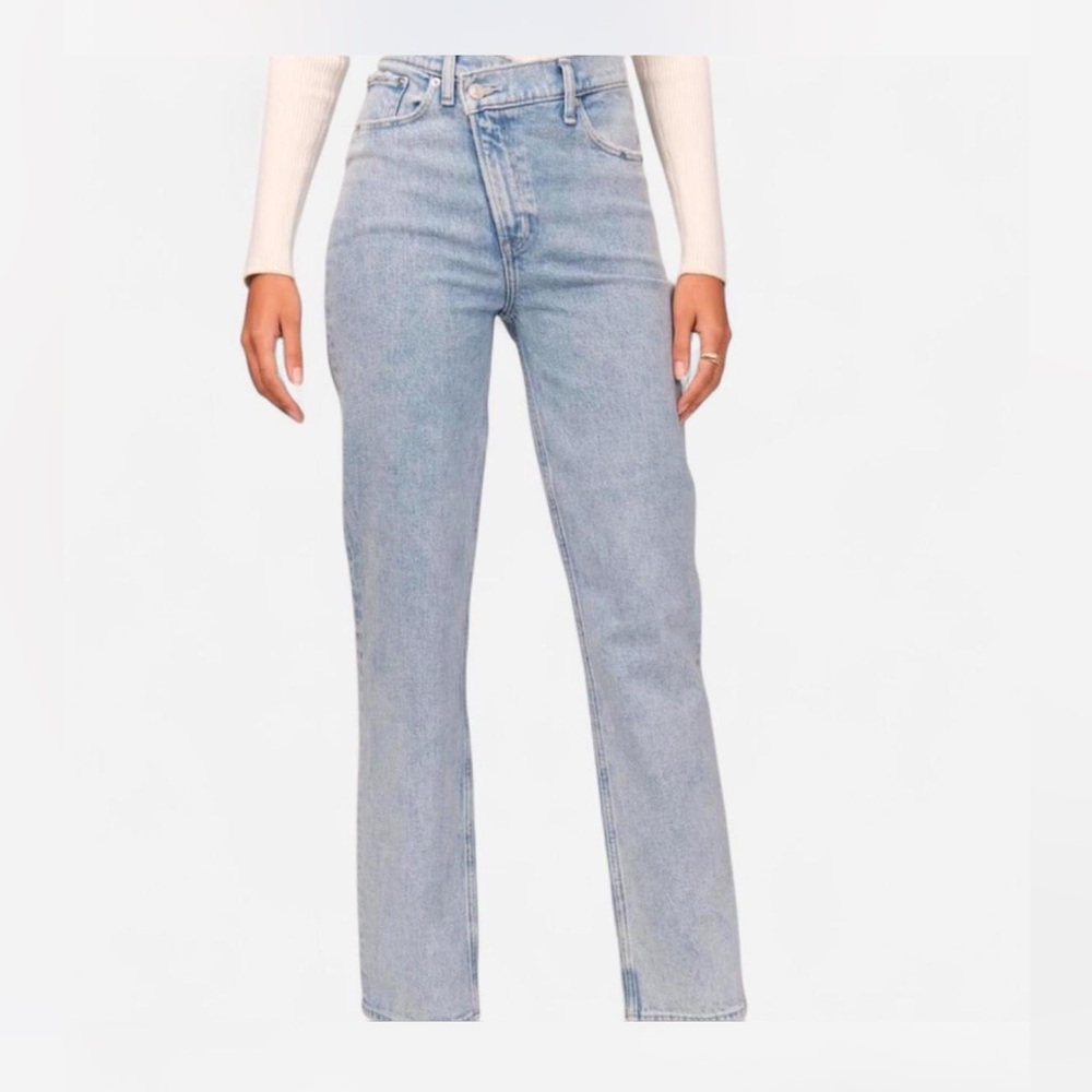 Abercrombie & Fitch Light Blue Straight Leg Jeans